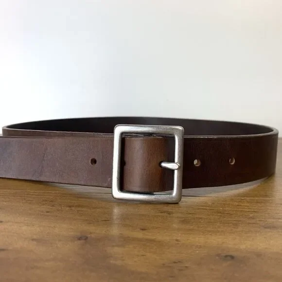 Banana Republic Brown Italian Leather Belt Made in England Size 34 - Picture 1 of 9